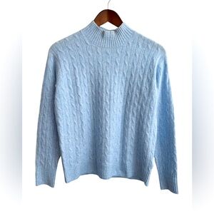 JCREW CABLE KNIT CREWNECK IN A SOFT YARN S